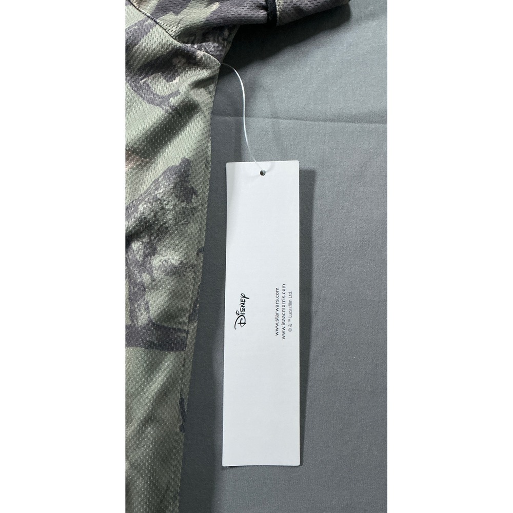 Star Wars The Mandalorian Camo Baseball Jersey Mens XLarge Mando Mythosaur Skull - Picture 10 of 10